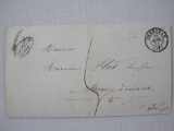 1871 French Stampless Cover, postmarked Grenoble