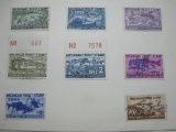 1950's and 1960's Michigan State Trout Stamps, hinged