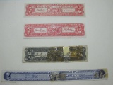 Four Assorted Liquor Tax Stamps from Nebraska, hinged, AS-IS