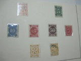 Eight Nevada State Revenue Tax Stamps, from 2 cents to 1 Dollar, 6 in individual holders (see