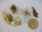 Vintage Plastic Christmas Ornaments, 3oz