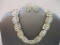 Silver Tone Necklace and Earring Set, 4 oz