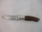 Heavy Knife with Wood Handle, 8 oz