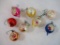 Santa Land Glass Christmas Ornaments, partial box, 5oz