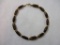 Beautiful 14K Gold and Tigers Eye Beaded Necklace, .23 ozt total weight