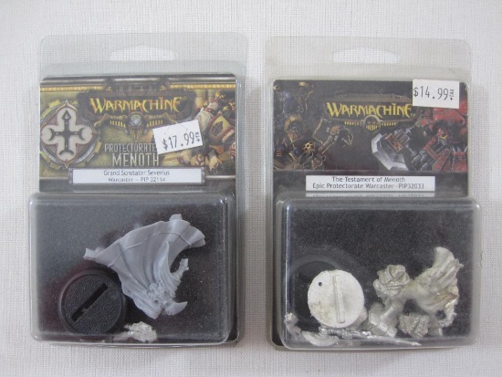 Two Warmachine Protectorate of Menoth Miniatures: Grand Scrutator Severius Warcaster (PIP 32114) and