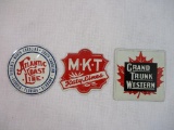 MKT Katy Lines, Grand Trunk Western RR and Atlantic Coast Line RR Metal Embossed Vintage Cereal Box