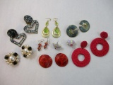 Eights Pairs of Earrings including Berebi and more, 4 oz