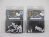 Two NIB Warmachine Cygnar Miniatures: Black 13th Strike Force Unit (PIP 31130) and Captain Arlan