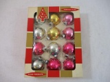 Box of Twelve Coby Glass Christmas Tree Ornaments, 6oz