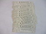 1950s Erie Railroad Company Conductor's Train Ticket Receipts, 3 oz