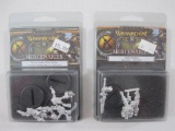 Two NIB Warmachine Mercenaries Miniatures: Swamp Gobber River Raiders Privateer Sea Dog Solos (3)