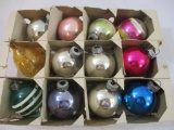 Mixed Box of Christmas Tree Ornaments, Shiny Brite and more, 5oz