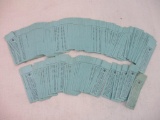 Erie Railroad Conductor's Check Tickets, 5 oz