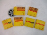 Six Vintage Railroad 8mm Film Reels including CBO Railroad and more, 9 oz