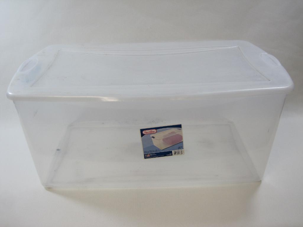 Sterilite Clear Plastic Storage Container, 105 | Proxibid