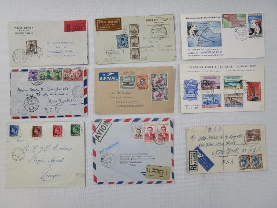 First Day Covers Africa includes 1957 Somalia, 1953 South Africa, 1964 Casablanca, 1966 Senegal and
