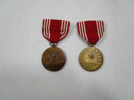 Two US Army Good Conduct Medals