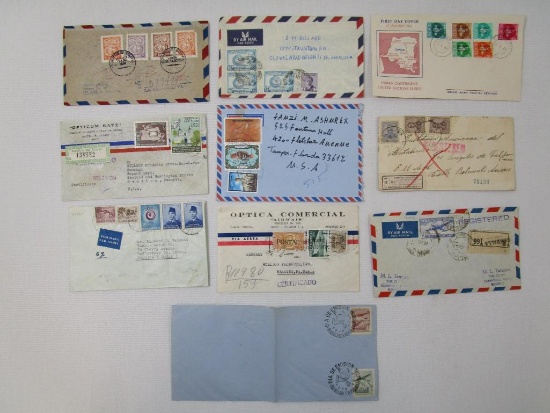 First Day Covers includes 1964 Ecuador, 1962 Indian Contingent UN Force Congo, 1946 Argentina and
