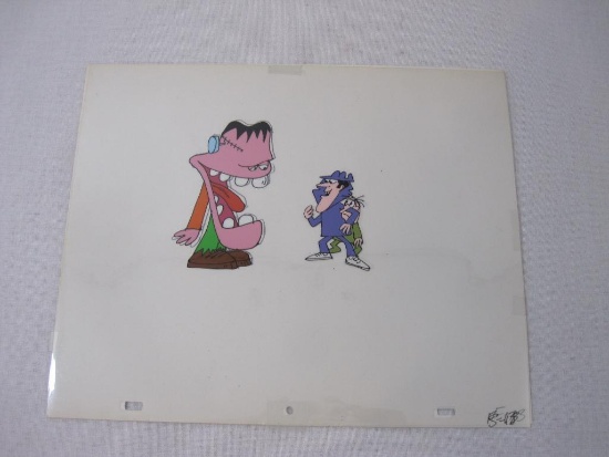 Hardees 1970s Original Animation Artwork Production Cels featuring Speedy McGreedy and Frankenstein