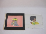 Two Billy Jo Jive Animation Cels, Billy Jo and Smart Susie