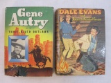 Two Vintage Books: Dale Evans and Danger in Crooked Canyon (1958) and Gene Autry and the Thief River