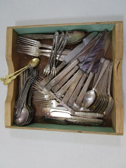 Community Silverplate Set, Serving for Eight with Extra Pieces, Tray not included