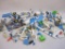 Lot of Construx Action Building System Pieces by Fisher Price with Plastic Tote, 3 lbs 12 oz