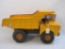 Vintage Pressed Steel Mighty Tonka Hydraulic Dump Truck, hard plastic wheels, see pictures for