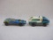 Two Hot Wheels Red Lines including The Heavyweights Ambulance and Splittin' Image, see pictures for