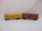 Two Vintage Lionel O Scale Train Cars: Postwar Lionel Lines Operating Cattle Car 3656 and Operating