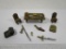 Vintage Metal Miniatures Set including table, chairs, treasure chest and more, see pictures