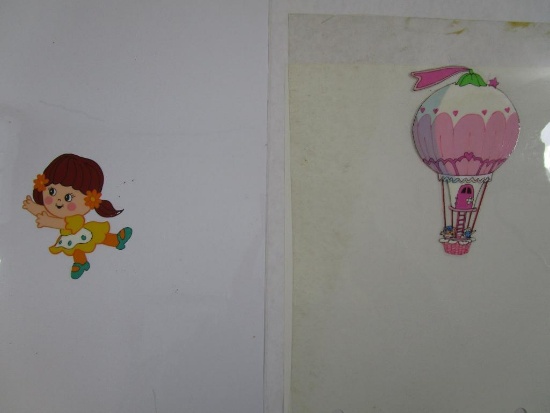 Two 1980s Charmkins Original Animation Artwork Production Cels including Brown-Eyed Susan and more