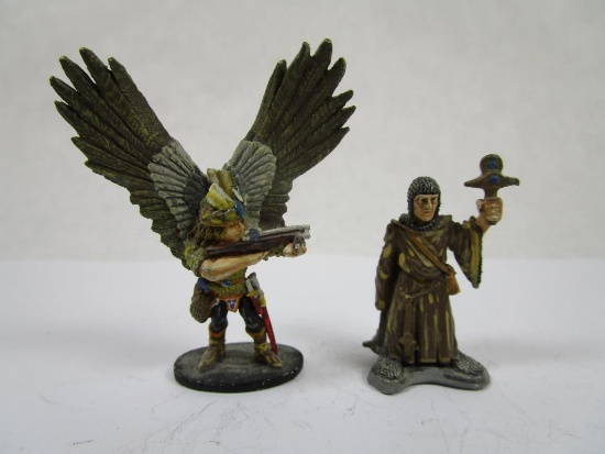 Two Ral Partha miniatures, including Cleric and Grenadier, 4oz