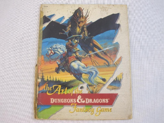 The Art of the Dungeons & Dragons Fantasy Game Paperback Book, First Printing 1985, ISBN: