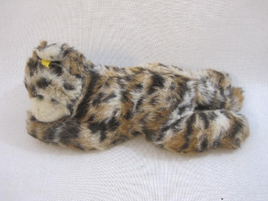 Vintage Steiff Calico Plush Cat with button and ear tag, 9 oz