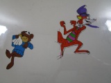 1980s Sugar Bear and Sugar Fox Original Animation Artwork Production Cel