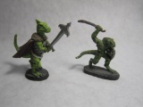 Two Ral Partha Lizardkin miniatures, 2oz