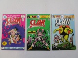 The Line of DC Super-Stars 1975 Claw the Unconquered First DC Issue June No 1, Oct No 3, Dec No 4, 6