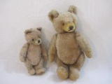 Two Steiff Teddy Bears with Poseable Arms and Legs, both have Steiff button in ear, 1 lb 2 oz