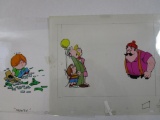 Two Billy Jo Jive (Sesame Street) Original Animation Artwork Production Cels