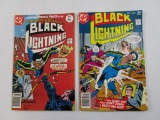 Two DC Black Lightning Comic Books Nos. 2 & 3, May and July 1977, see pictures for condition, 4 oz