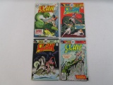 Four DC Claw The Unconquered Comic Books Nos. 2 and 5-7, August 1975-June 1976, see pictures for