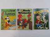 Three Vintage Dell Comic Books: Walter Lantz New Funnies (April 1950), Looney Tunes No. 193