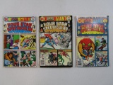 Three DC Four Star Spectacular Giant Comic Books Nos. 1-3, Apr June & Aug 1976, see pictures for