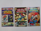 Three DC Four Star Spectacular Giant Comic Books Nos. 4-6, Oct 1976-Feb 1977, 7 oz