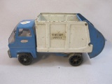 Vintage Pressed Steel Tonka Sanitary Service Garbage Truck, hard plastic wheels, see pictures AS IS,