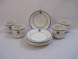 Set of 4 NYGL Railroad Cups and Saucers, made expressly for New York & Greenwood Lake Railway 2006,