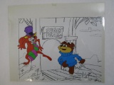 1980s Sugar Bear and Sugar Fox Original Animation Artwork Production Cel