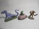 Three Ral Partha Dragon miniatures, 7oz